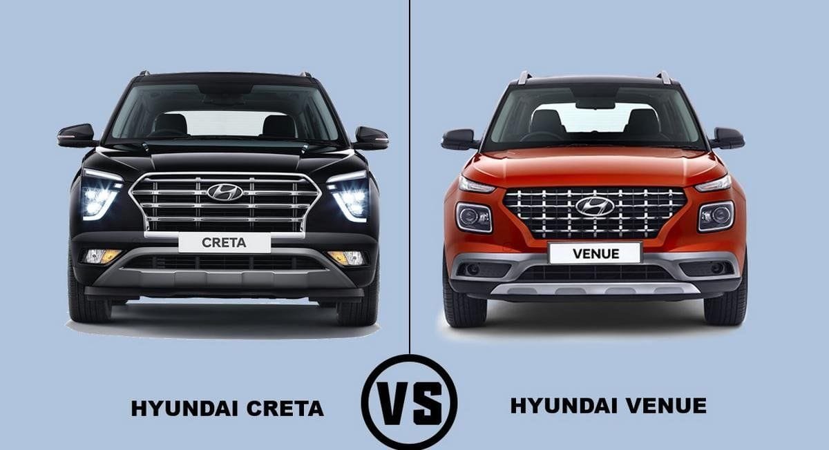 autoindia.life Hyundai Creta VS Hyundai Venue