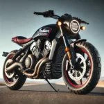 DALL·E 2025-01-13 11.05.49 - A high-quality image of the Indian FTR 1200 motorcycle, showcasing its flat-track-inspired design with a rugged and aggressive stance. The bike featur