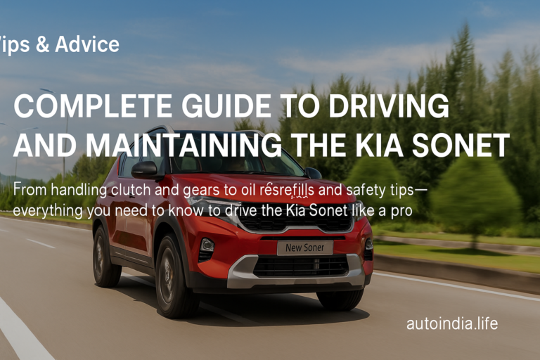Complete Guide to Driving and Maintaining the Kia Sonet