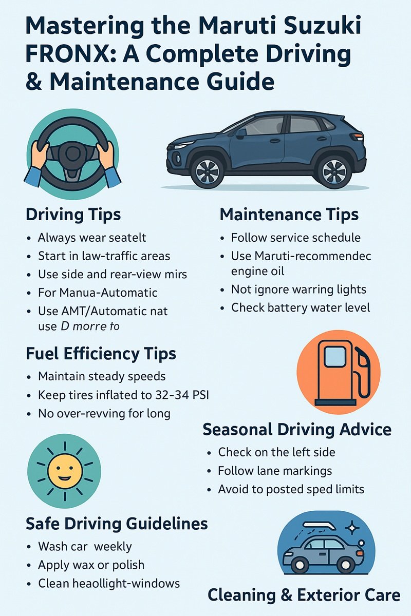 Maruti Suzuki FRONX A Complete Driving & Maintenance Guide
