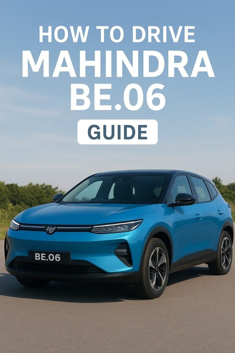 Mahindra BE.06 Car Driving Guide How to Maintain, tips&advice