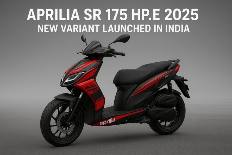 Aprilia SR 175 HP.E 2025 price, mileage, features